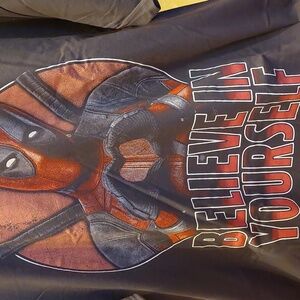 Believe In Yourself - Gray Graphic T-Shirt with Superhero Design